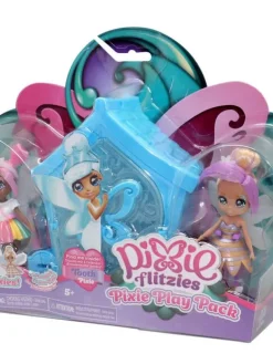 Pixie Flitzies Nuket Ja Kotileikki|leikkisetti Fairy 3 kpl