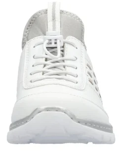 Rieker Kävelykengät|kävelykengät L3259-80 80 Weiss / Rose / Silver /Perlcloud