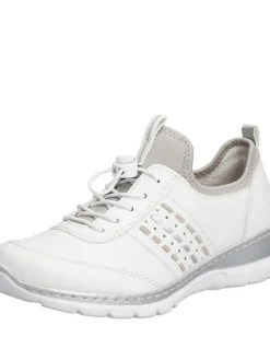 Rieker Kävelykengät|kävelykengät L3259-80 80 Weiss / Rose / Silver /Perlcloud