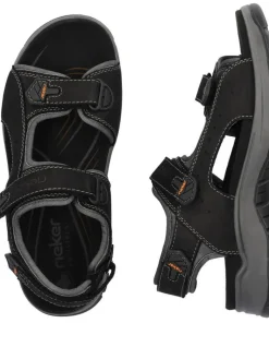 Rieker Sandaalit|sandaalit 26951-00 00 Schwarz / Rauch