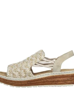 Rieker Sandaalit|sandaalit 62741-60 60 Beige-Silber / Cliff