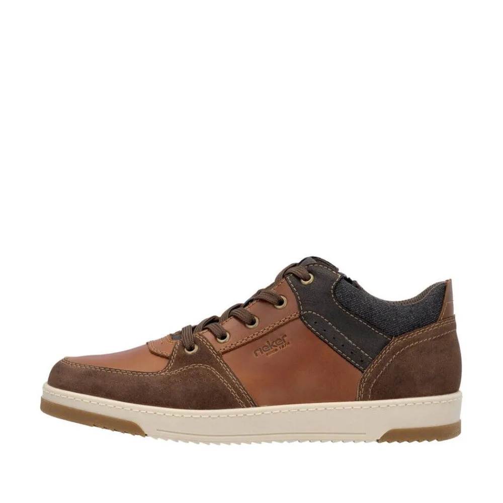 Rieker Tennarit Ja Sneakerit|sneakerit 17501-24 24 Sattel / Amaretto / Braun / Amaretto / Schwarz