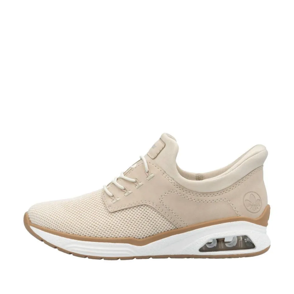 Rieker Tennarit Ja Sneakerit|sneakerit M5665-60 Vanilla-Metallic Perle Perlcreme 60 Vanilla-metallic/perle/perlcreme