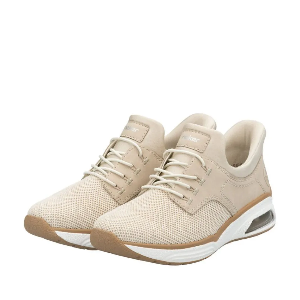 Rieker Tennarit Ja Sneakerit|sneakerit M5665-60 Vanilla-Metallic Perle Perlcreme 60 Vanilla-metallic/perle/perlcreme