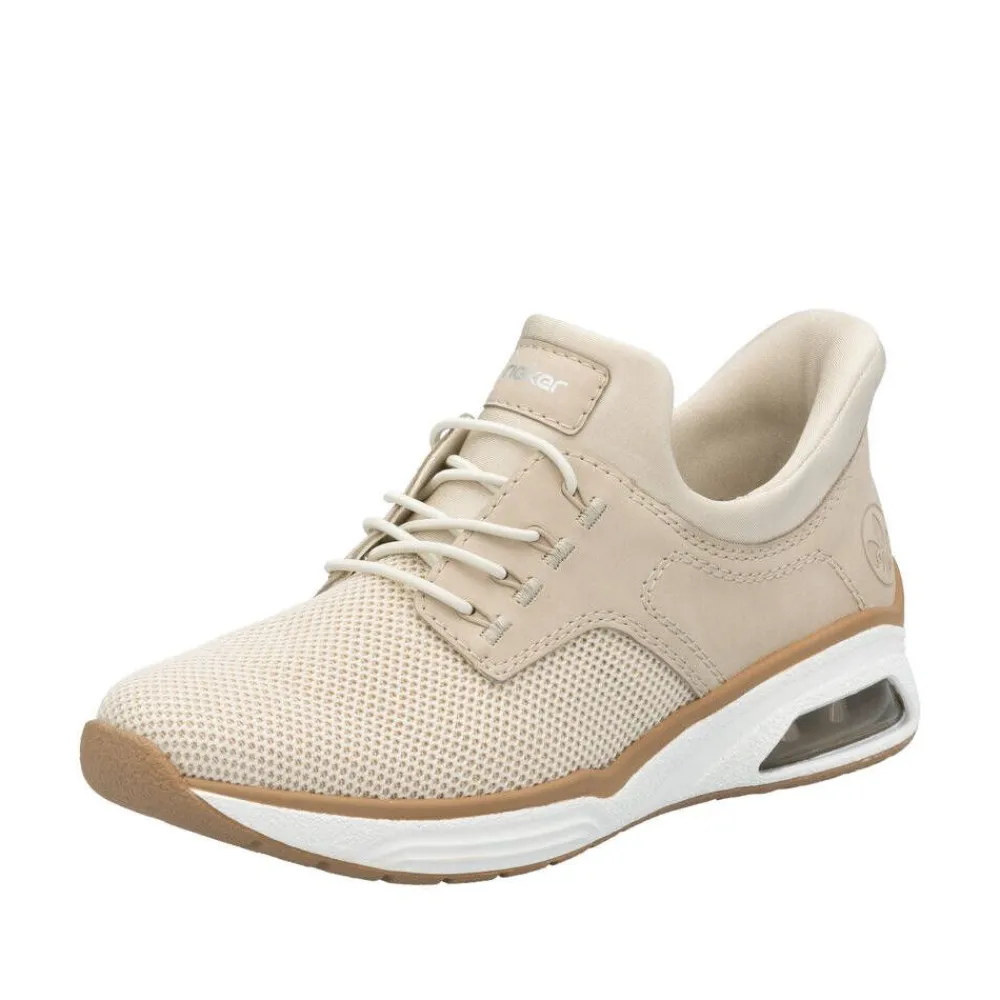 Rieker Tennarit Ja Sneakerit|sneakerit M5665-60 Vanilla-Metallic Perle Perlcreme 60 Vanilla-metallic/perle/perlcreme