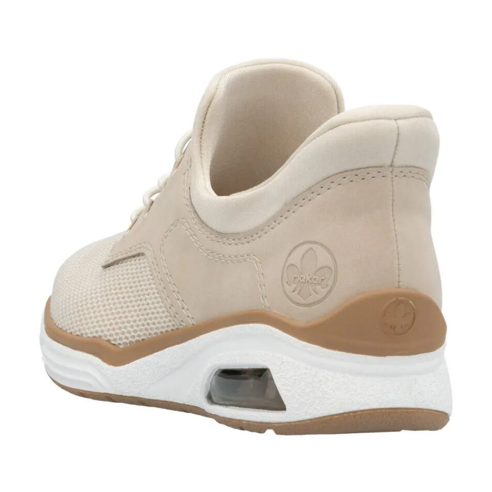 Rieker Tennarit Ja Sneakerit|sneakerit M5665-60 Vanilla-Metallic Perle Perlcreme 60 Vanilla-metallic/perle/perlcreme