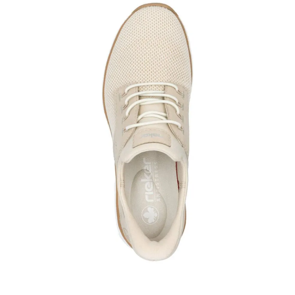 Rieker Tennarit Ja Sneakerit|sneakerit M5665-60 Vanilla-Metallic Perle Perlcreme 60 Vanilla-metallic/perle/perlcreme