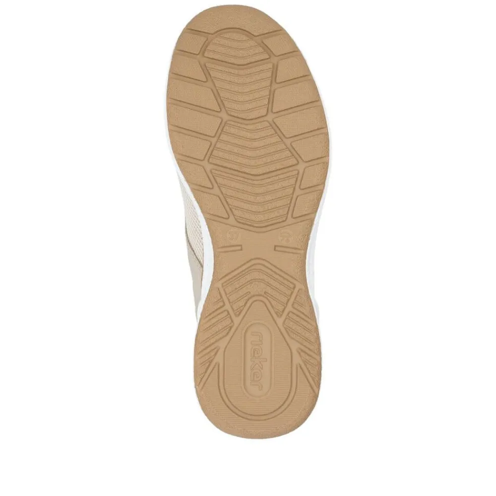 Rieker Tennarit Ja Sneakerit|sneakerit M5665-60 Vanilla-Metallic Perle Perlcreme 60 Vanilla-metallic/perle/perlcreme