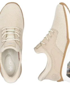 Rieker Tennarit Ja Sneakerit|sneakerit M5665-60 Vanilla-Metallic Perle Perlcreme 60 Vanilla-metallic/perle/perlcreme