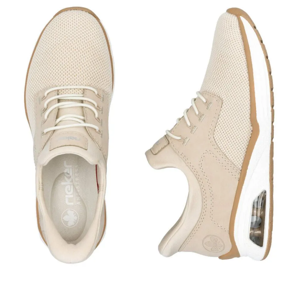 Rieker Tennarit Ja Sneakerit|sneakerit M5665-60 Vanilla-Metallic Perle Perlcreme 60 Vanilla-metallic/perle/perlcreme