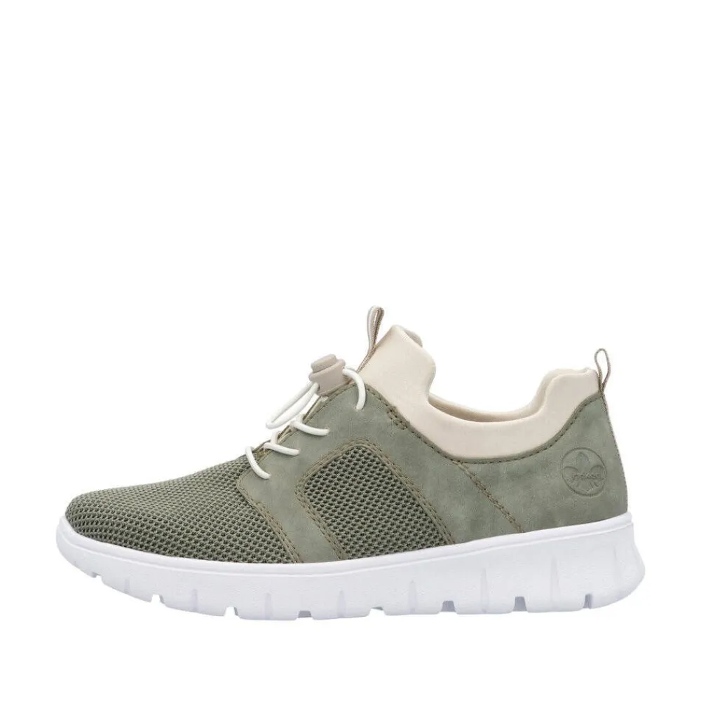 Rieker Tennarit Ja Sneakerit|sneakerit Schilf Perlcreme 52 Schilf/schilf/perlcreme