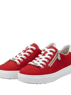 Rieker Tennarit Ja Sneakerit|Kävelykengät|tennarit L59L1-33 Scarlet Weiss Flamme 33 Scarlet/weiss/flamme
