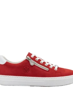Rieker Tennarit Ja Sneakerit|Kävelykengät|tennarit L59L1-33 Scarlet Weiss Flamme 33 Scarlet/weiss/flamme