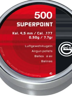Asetarvikkeet Ja -Laukut|RWS Ilmakiväärin luoti Geco Superpoint 4,5 mm 0,5g 500 kpl