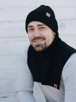 Salon Hatut, Huivit Ja Käsineet|kauluri Merino MUSTA