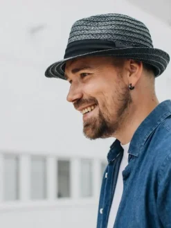 Salon lakkitehdas Hatut, Huivit Ja Käsineet|olkihattu Straw Hat Trilby 2401 Black / musta