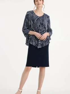 Shenina Lyhyet Juhlamekot|mekko MIDIO 513 4 Tummansininen