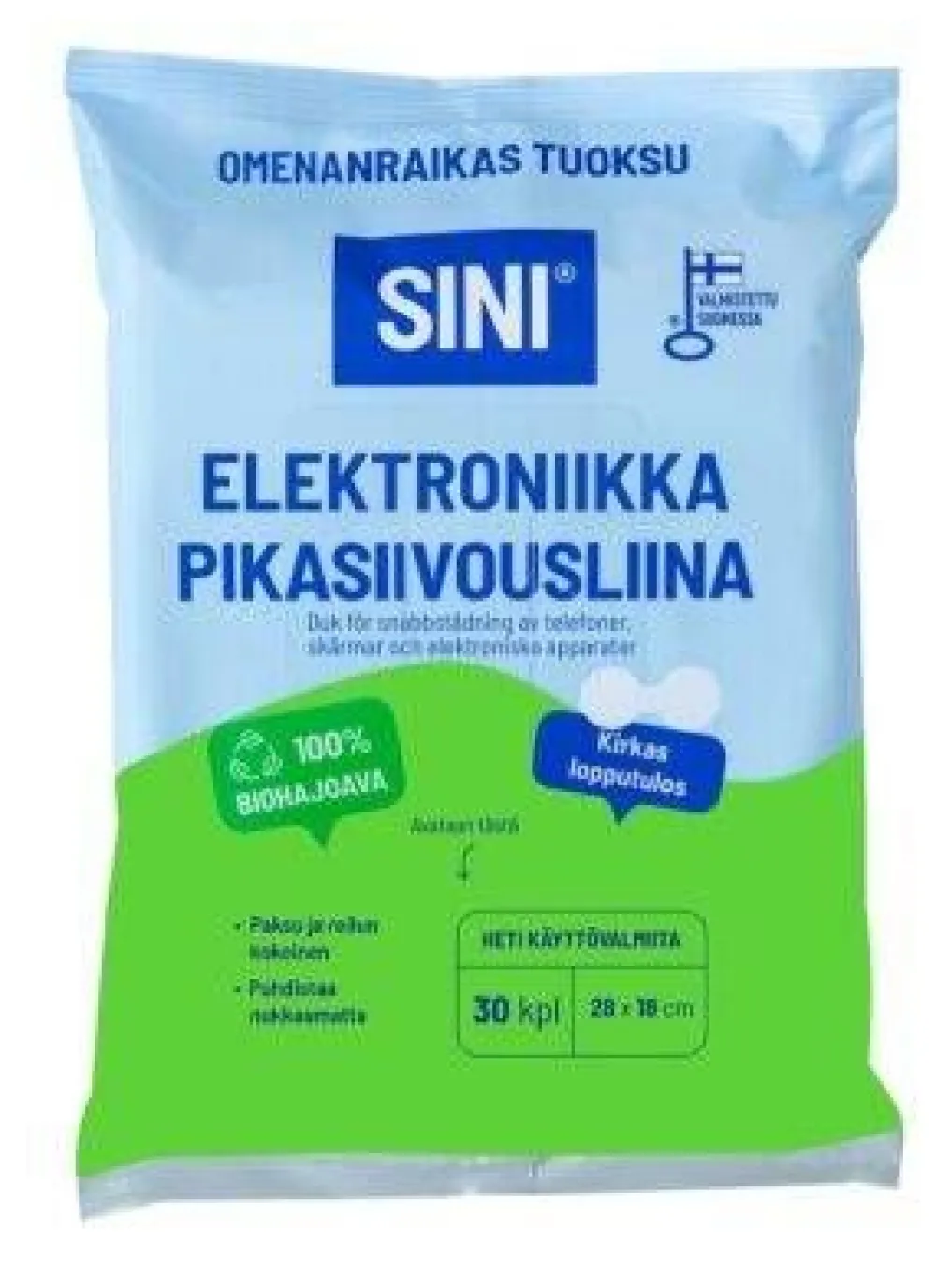 pikasiivousliina elektroniikka 28x18 cm 30 kpl omena>Sini Outlet