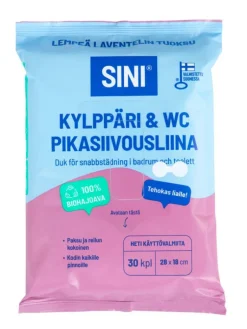 pikasiivousliina kylppäri & WC 28x18 cm 30 kpl laventel>Sini