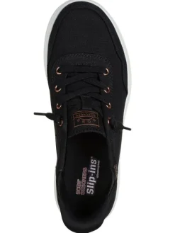 Skechers Kangaskengät|kangaskengät Womens Bobs Skipper Slip-Ins BLK BLK Black