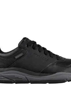Skechers Kävelykengät|kävelykengät Mens Relaxed Fit Benago-Waterproof BKG BKGY Black grey