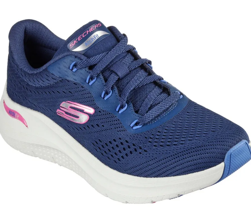 Skechers Tennarit Ja Sneakerit|sneakerit Womens Arch Fit - Big League NVMT NVMT Navy Multi