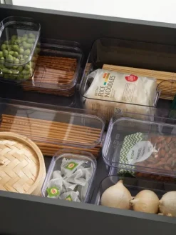 Smartstore Säilytyskorit Ja Laatikot|Ruoansäilytys Ja Järjestys|Compact Slim 1,3 L kirkas