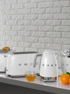 Smeg Leivänpaahtimet Ja Grillit|leivänpaahdin TSF03WHEU 4-viipaleen, valkoinen