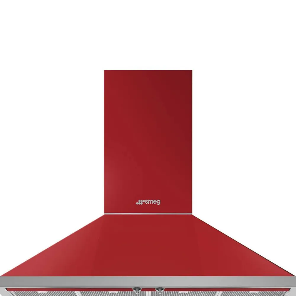 Smeg Liesituulettimet|liesituuletin Portofino 120 cm punainen