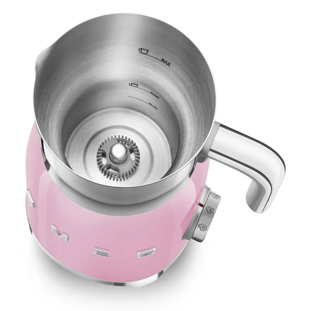 Smeg Kahvi Ja Kuumat Juomat|maidonvaahdotin MFF11PKEU vaaleanpunainen