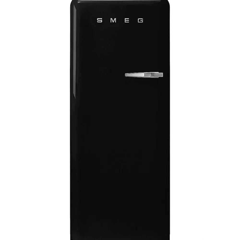 Smeg Jääkaapit Ja Pakastimet|retrojääkaappi FAB28LBL5 153 cm, musta, vasen