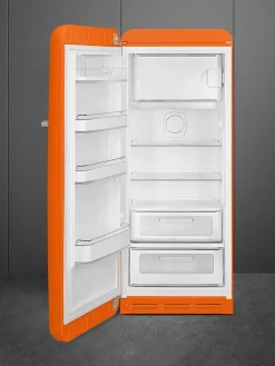 Smeg Jääkaapit Ja Pakastimet|retrojääkaappi FAB28LOR5 153 cm, oranssi, vasen
