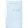 Smeg Jääkaapit Ja Pakastimet|retrojääkaappi FAB5LPB5 73 cm, pastellinsininen, vasen