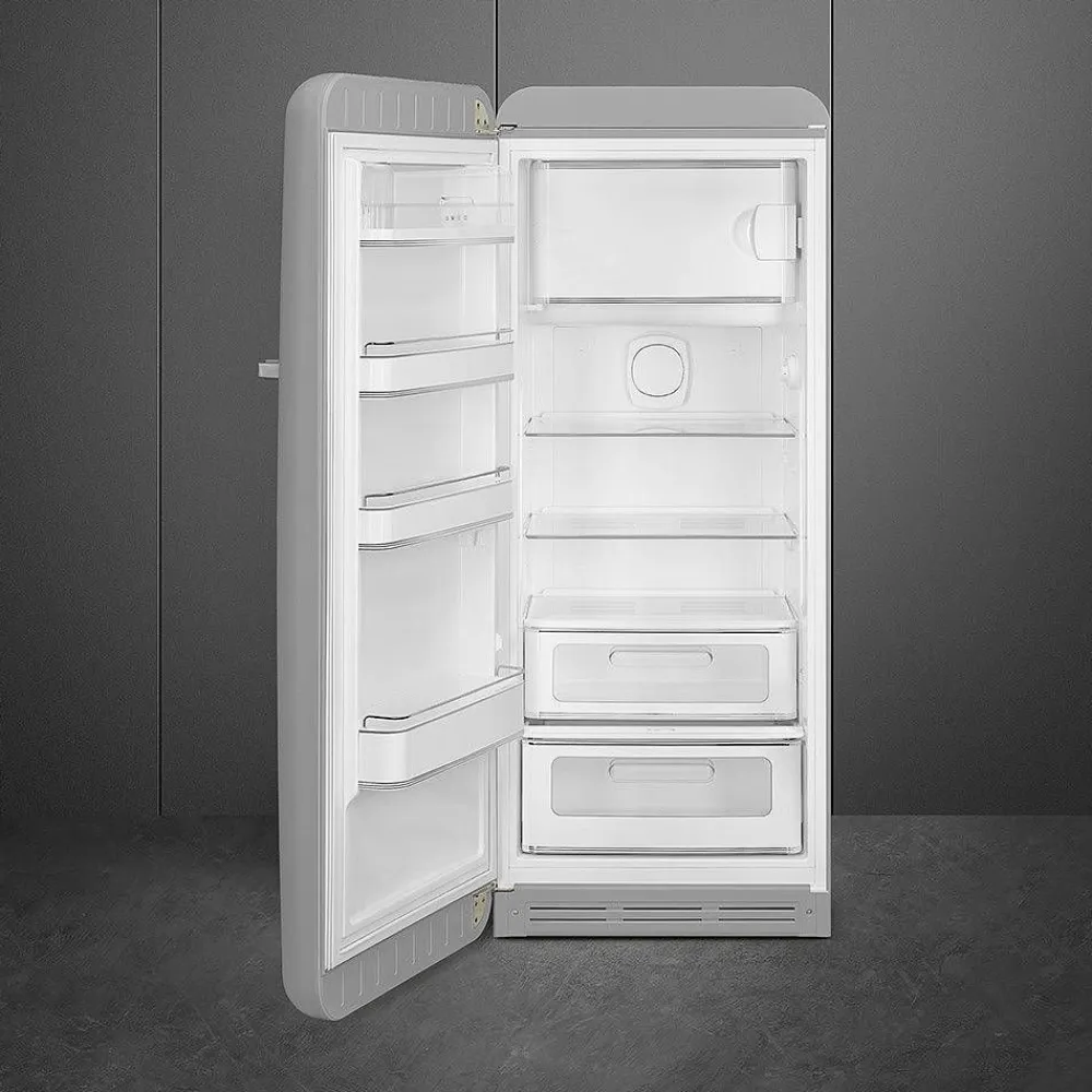 retrojääkaappi FAB28LSV5 153 cm, hopea, vasen>Smeg Discount