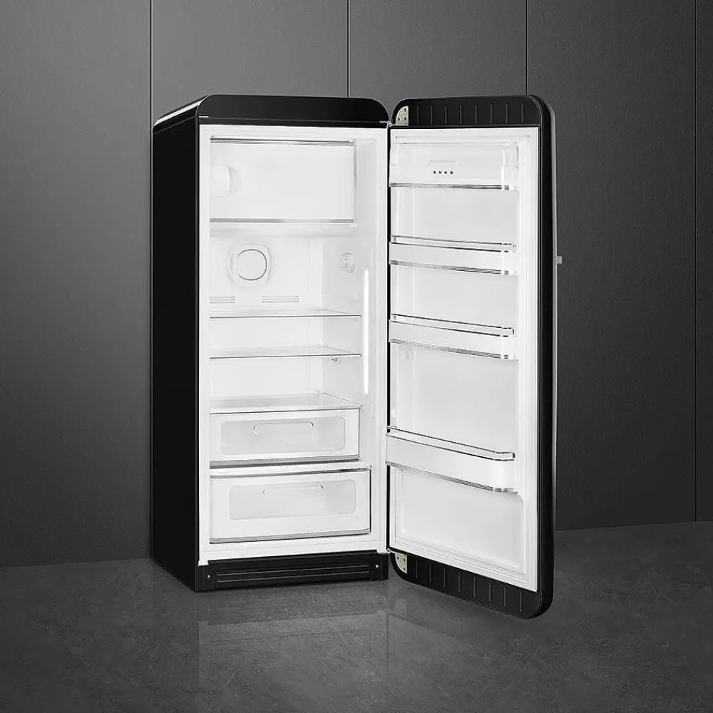 retrojääkaappi FAB28RBL5 153 cm, musta, oikea>Smeg Online