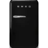 Smeg Jääkaapit Ja Pakastimet|retrojääkaappi FAB5RBL5 73 cm, musta, oikea