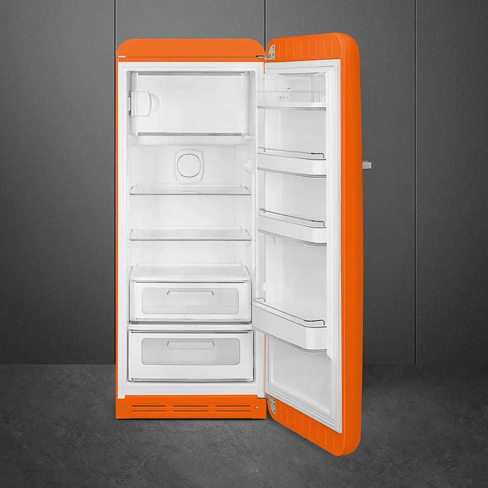 Smeg Jääkaapit Ja Pakastimet|retrojääkaappi FAB28ROR5 153 cm, oranssi, oikea