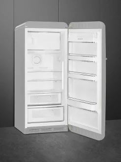 Smeg Jääkaapit Ja Pakastimet|retrojääkaappi FAB28RSV5 153 cm, hopea, oikea