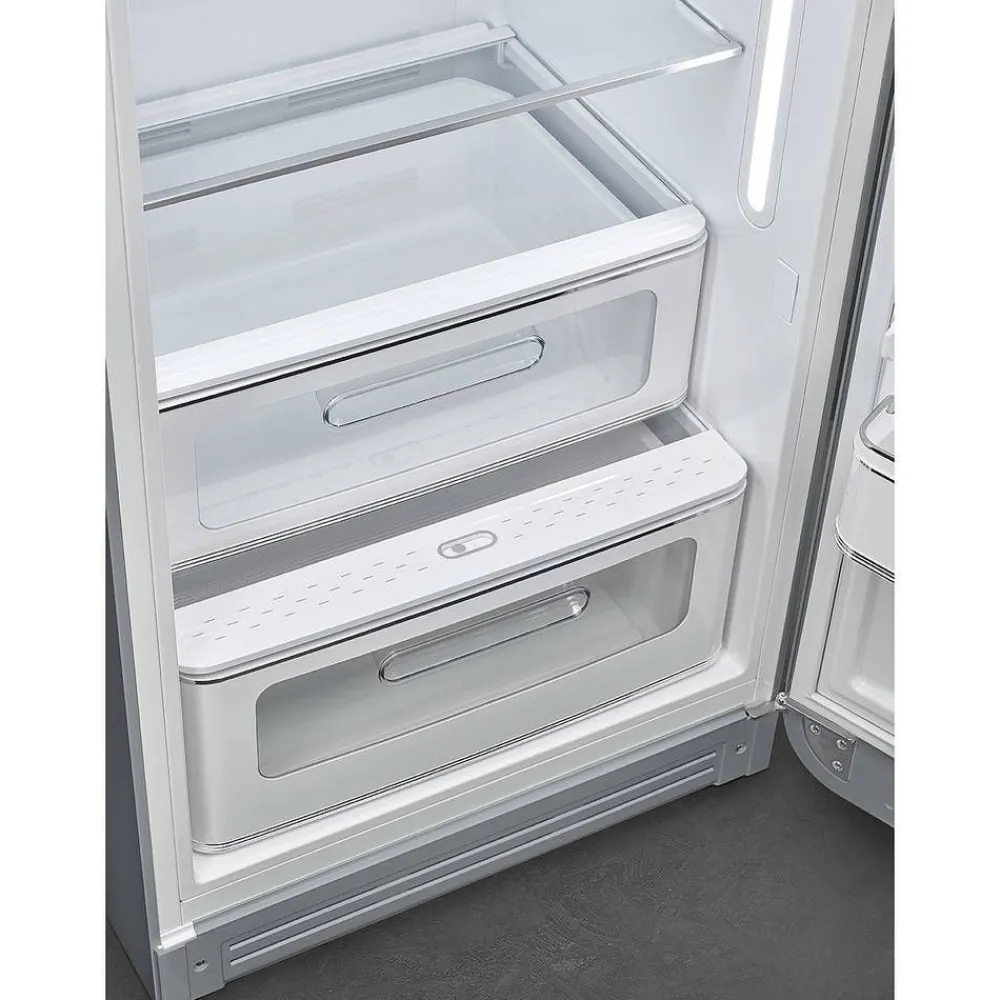 Smeg Jääkaapit Ja Pakastimet|retrojääkaappi FAB28RSV5 153 cm, hopea, oikea