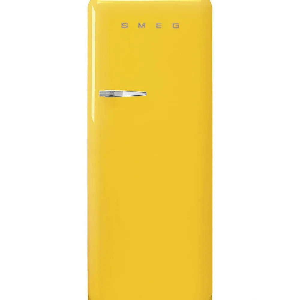 Smeg Jääkaapit Ja Pakastimet|retrojääkaappi FAB28RYW5 153 cm, kelt., oikea