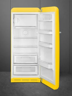Smeg Jääkaapit Ja Pakastimet|retrojääkaappi FAB28RYW5 153 cm, kelt., oikea