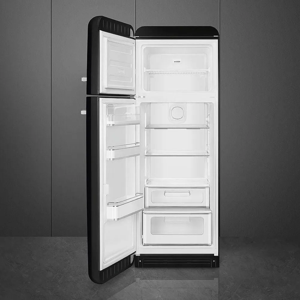 Smeg Jääkaapit Ja Pakastimet|retrojääkaappipakastin FAB30LBL5 musta, vasen