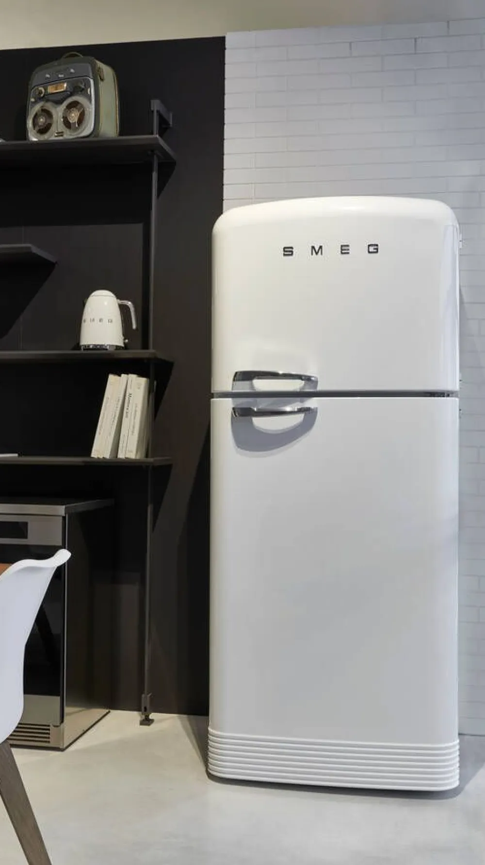 Smeg Jääkaapit Ja Pakastimet|retrojääkaappi-pakastin FAB50RWH valkoinen, oikea