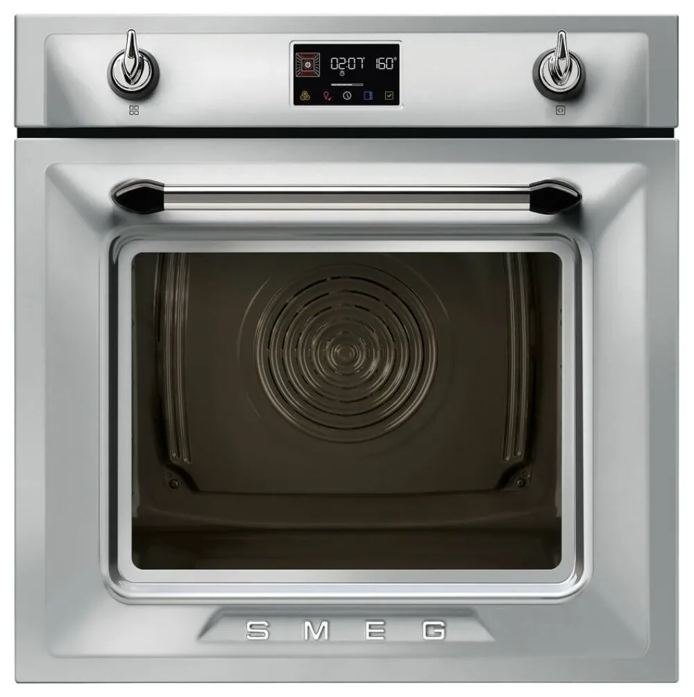 SOP6902S2PX 60cm yhdistelmähöyryuuni Viktoria, teräs>Smeg Online