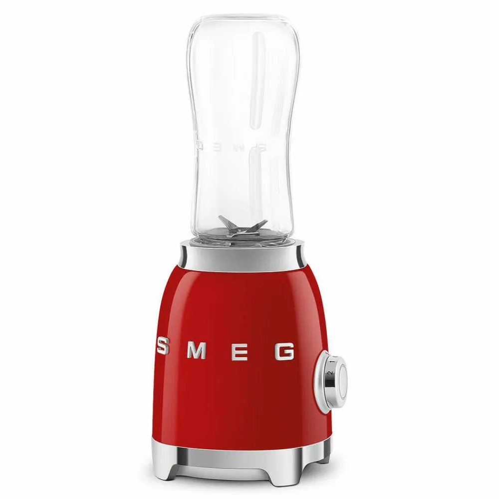 tehosekoitin kahdella 600 ml pullolla, PBF01RDEU punain>Smeg Discount