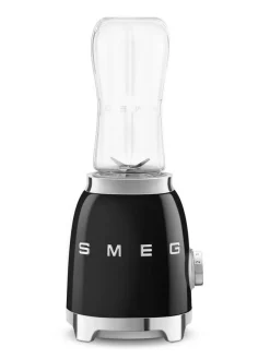 tehosekoitin kahdella 600 ml pullolla, musta PBF01BLEU>Smeg