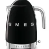 Smeg Kahvi Ja Kuumat Juomat|vedenkeitin KLF04BLEU lämpötilan säädöllä, musta