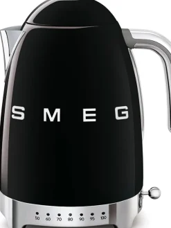 Smeg Kahvi Ja Kuumat Juomat|vedenkeitin KLF04BLEU lämpötilan säädöllä, musta