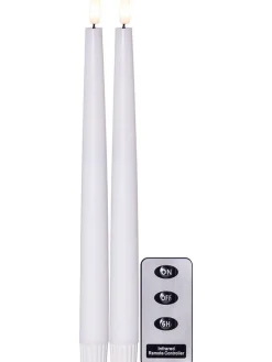 Star Trading Koriste- Ja Kausivalot|LED-antiikkikynttilä Flamme Slim 28 cm valkoine