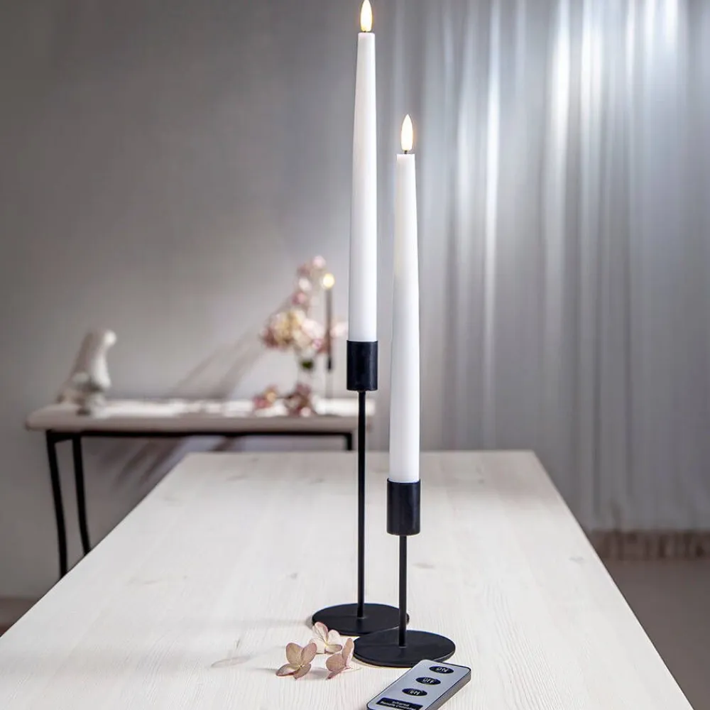 Star Trading Koriste- Ja Kausivalot|LED-antiikkikynttilä Flamme Slim 28 cm valkoine